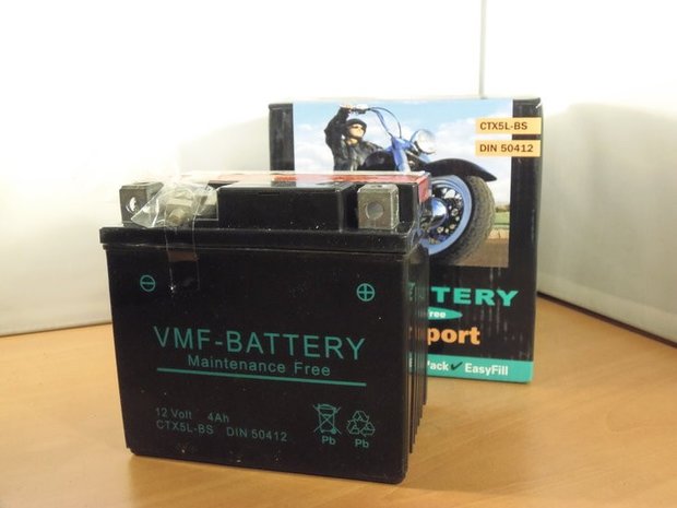 Accu 12v 4Ah YTX5L-BS